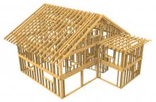 Grundstruktur Holzhaus